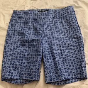 Blue print long shorts
